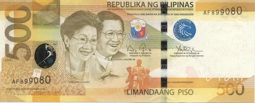 Philippines 500 Pesos Face A